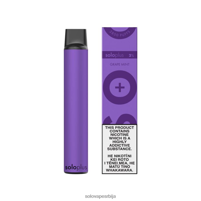 Solo Plus вапе за једнократну употребу метвица грожђа BNXNZ27 - Solo Vape Цена