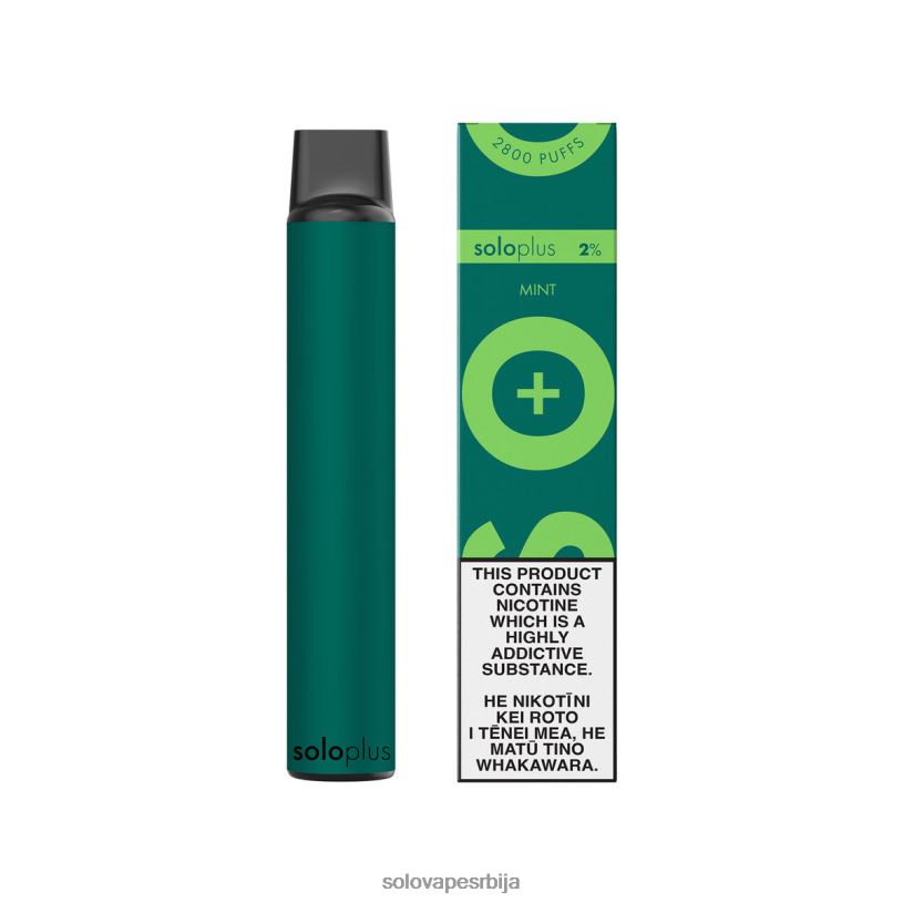 Solo Plus вапе за једнократну употребу мента BNXNZ33 - Solo Vape Srbija