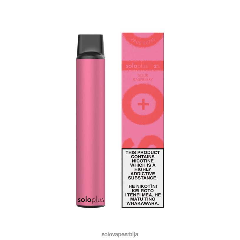 Solo Plus вапе за једнократну употребу кисела малина BNXNZ35 - Solo Vape Цена