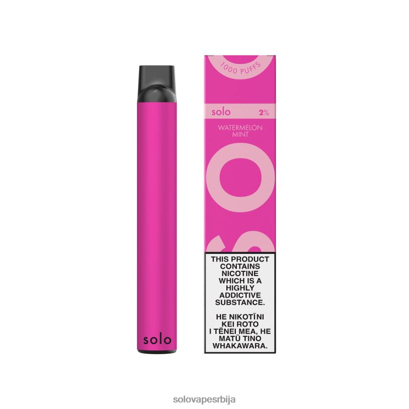 Solo вапе за једнократну употребу мента лубеница BNXNZ2 - Solo Vape Flavours