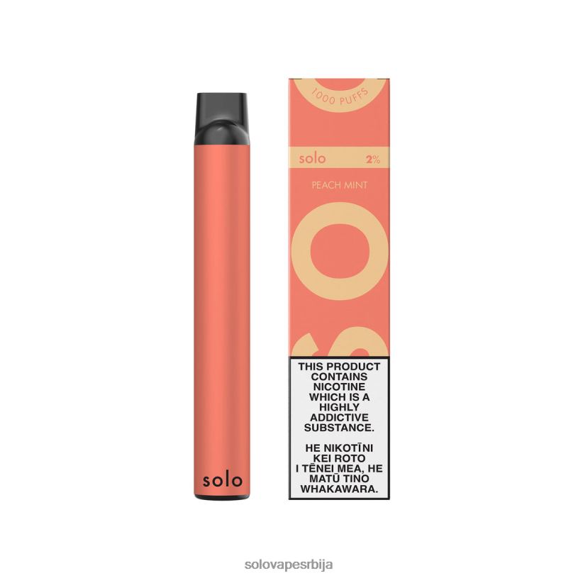 Solo вапе за једнократну употребу мента брескве BNXNZ6 - Solo Vape Review
